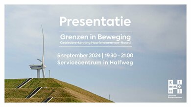 Uitnodiging presentatie gebiedsverkenning 5 september